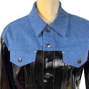 🎉 host pick 🎉 HUDSON Leather & Denim Colorblock Jacket